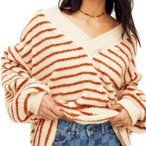 Free People Connell Striped Faux Fur 